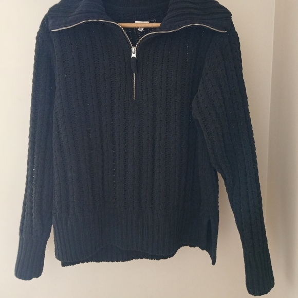 Aerie Cable Car Quarter Zip Sweater - Picture 4 of 8